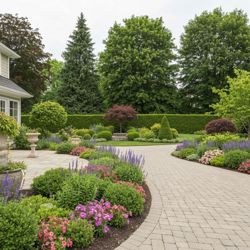Professional landscaping services - patio and driveway installations